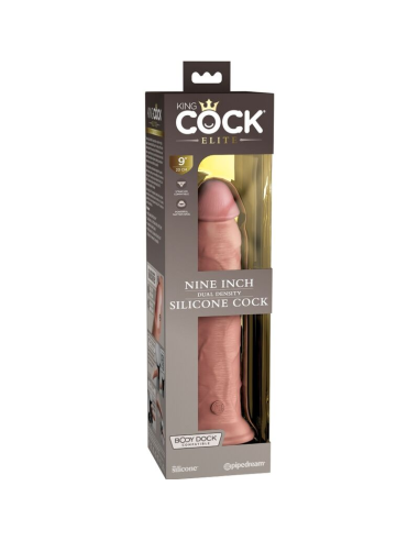KING COCK - ÉLITE DILDO REALÍSTICO SILICONA 23 CM