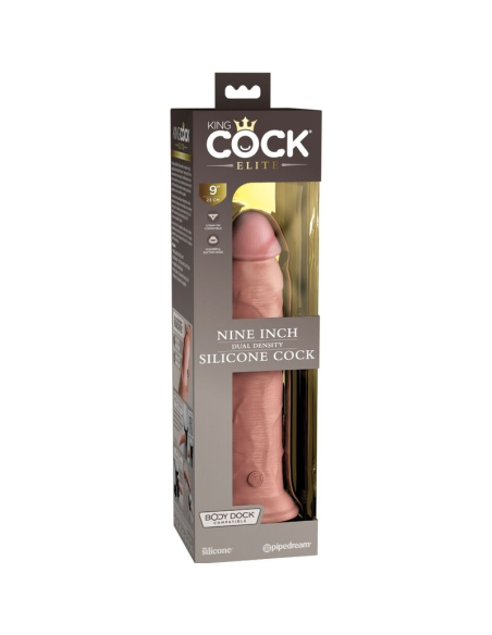 KING COCK - ÉLITE DILDO REALÍSTICO SILICONA 23 CM