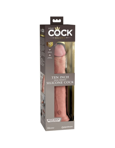 KING COCK - ÉLITE DILDO REALÍSTICO SILICONA 25.4 CM