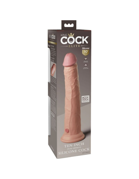 KING COCK - ÉLITE DILDO REALÍSTICO SILICONA 25.4 CM