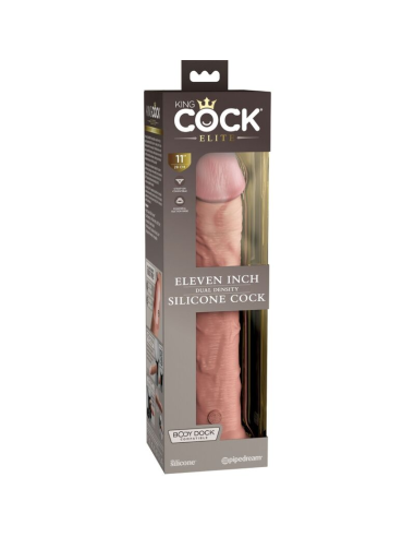 KING COCK - ÉLITE DILDO REALÍSTICO SILICONA 28 CM