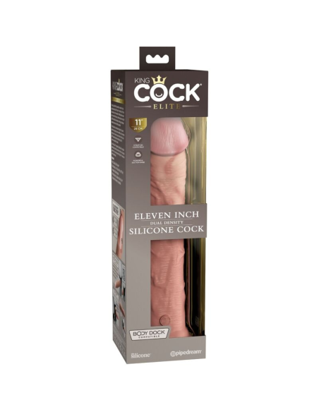 KING COCK - ÉLITE DILDO REALÍSTICO SILICONA 28 CM