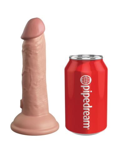 KING COCK - ÉLITE DILDO REALÍSTICO VIBRADOR and SILICONA 15.2 CM