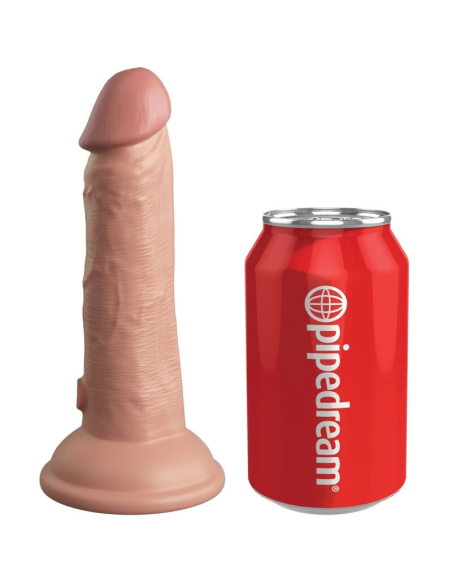 KING COCK - ÉLITE DILDO REALÍSTICO VIBRADOR and SILICONA 15.2 CM