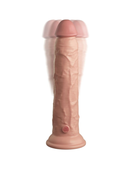 KING COCK - ÉLITE DILDO REALÍSTICO VIBRADOR and SILICONA CONTROL REMOTO 23 CM