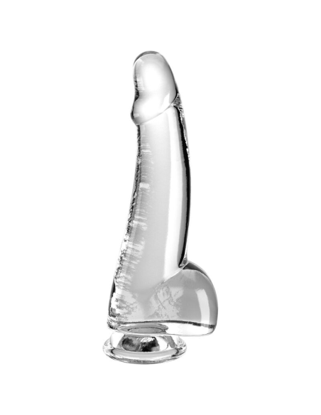 KING COCK - CLEAR DILDO CON TESTÍCULOS 15.2 CM TRANSPARENTE