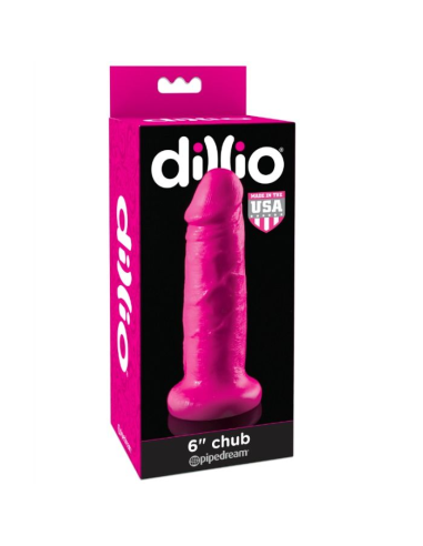 DILLIO - DILDO CON VENTOSA CHUB 15.2 CM ROSA