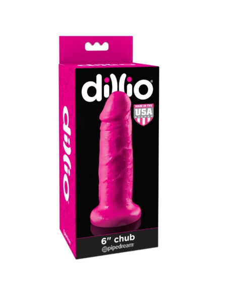 DILLIO - DILDO CON VENTOSA CHUB 15.2 CM ROSA