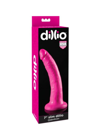DILLIO - DILDO CON VENTOSA 17.8 CM - ROSA
