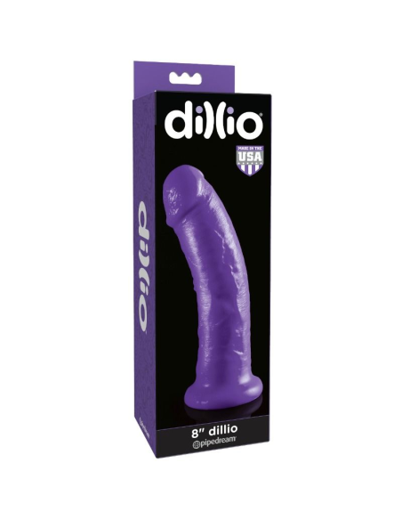 DILLIO - DILDO CON VENTOSA 20.32 CM LILA