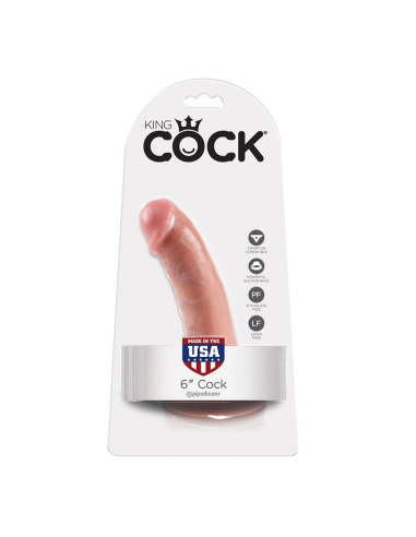 KING COCK - 6 PENE NATURAL 15.2 CM