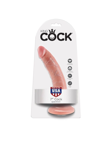 KING COCK - 7 PENE NATURAL 17.8 CM