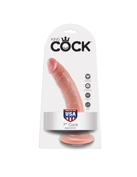 KING COCK - 7 PENE NATURAL 17.8 CM