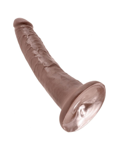 KING COCK - 7 PENE COLOR CHOCOLATE 17.8 CM
