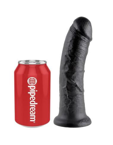 KING COCK - 8 PENE NEGRO 20.3 CM