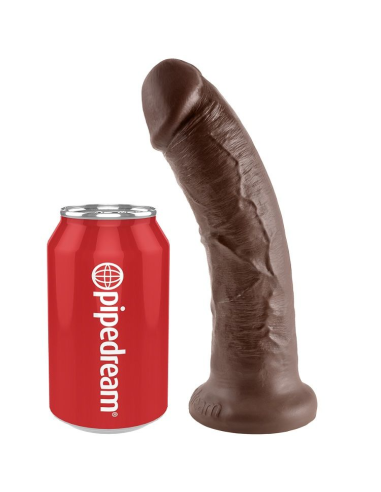 KING COCK - 8 PENE MARRÓN 20.3 CM