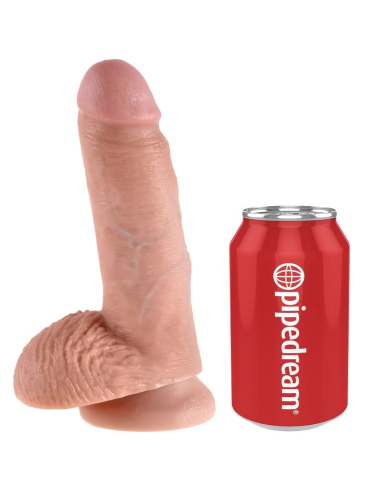 KING COCK - 7 PENE REALÍSTICO NATURAL 17.8 CM