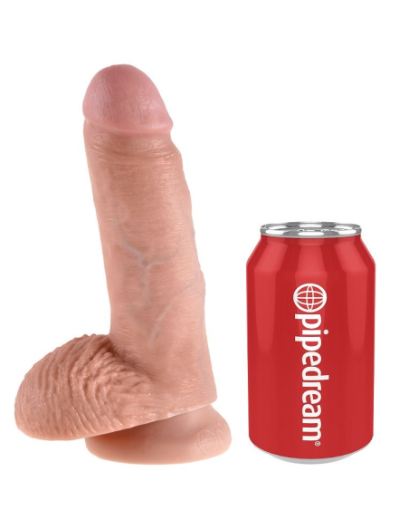 KING COCK - 7 PENE REALÍSTICO NATURAL 17.8 CM