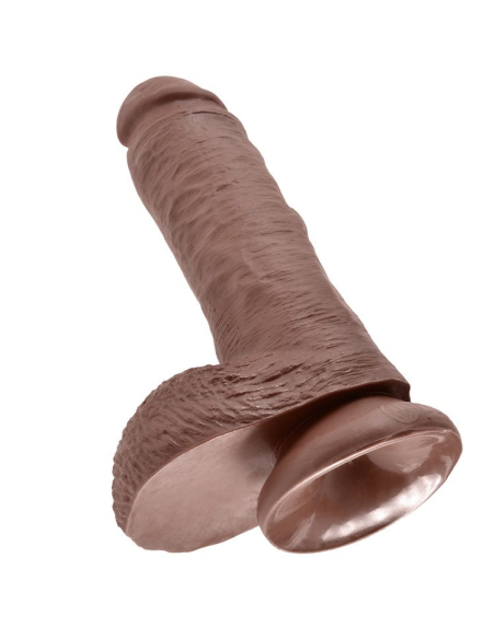 KING COCK - 8 PENE REALÍSTICO MARRÓN 20.3 CM