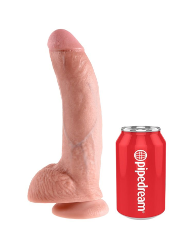 KING COCK - 9 PENE REALÍSTICO NATURAL 22.9 CM