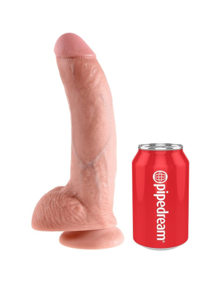 KING COCK - 9 PENE REALÍSTICO NATURAL 22.9 CM