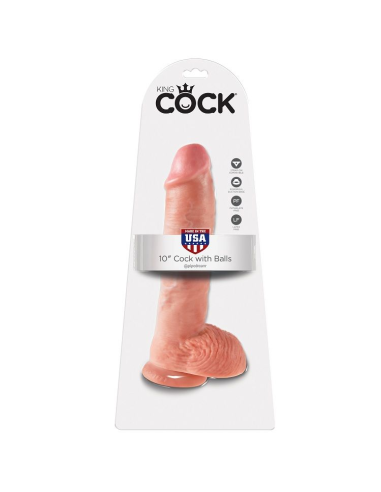KING COCK - 10 PENE REALÍSTICO NATURAL 26.5 CM