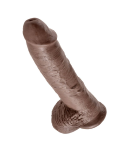 KING COCK - 10 PENE REALÍSTICO MARRÓN 26.5 CM