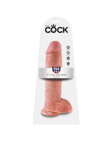 KING COCK - 11 PENE REALÍSTICO NATURAL 28 CM
