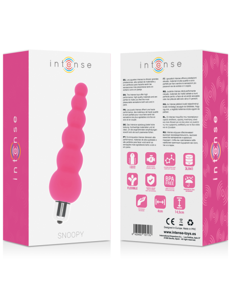 INTENSE - SNOOPY 7 SPEEDS SILICONE ROSA INTENSO