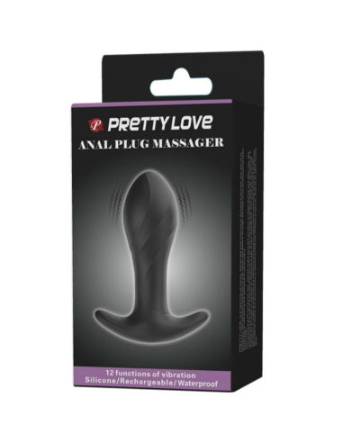PRETTY LOVE - VIBRADOR ANAL NEGRO