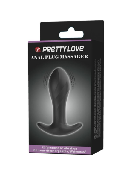 PRETTY LOVE - VIBRADOR ANAL NEGRO