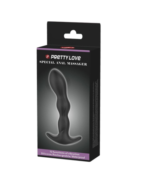 PRETTY LOVE - MASAJEADOR ANAL 12 MODOS VIBRACIÓN