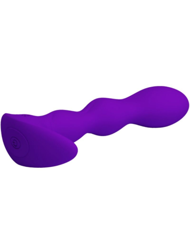 PRETTY LOVE - MASAJEADOR ANAL 12 MODOS VIBRACIÓN LILA