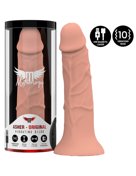 MYTHOLOGY - ASHER ORIGINAL DILDO S - VIBRADOR COMPATIBLE CON WATCHME WIRELESS TECHNOLOGY