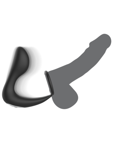 BLACKandSILVER - MASAJEADOR ANAL CONTROL REMOTO SILICONA RECARGABLE NEGRO