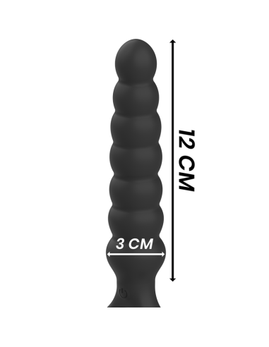 BLACKandSILVER - BOB POTENTE VIBRADOR DILATADOR ANAL SILICONA