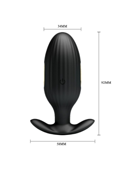 PRETTY LOVE - JEFFERSON PLUG ANAL CONTROLADO POR APP NEGRO