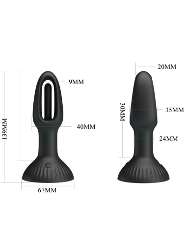 PRETTY LOVE - HUBERT PLUG ANAL CON 7 MODOS DE VIBRACIÓN