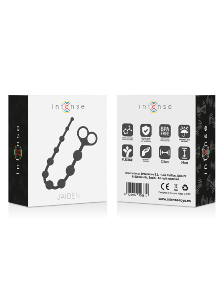 INTENSE - JAIDEN ANAL BEADS NEGRO