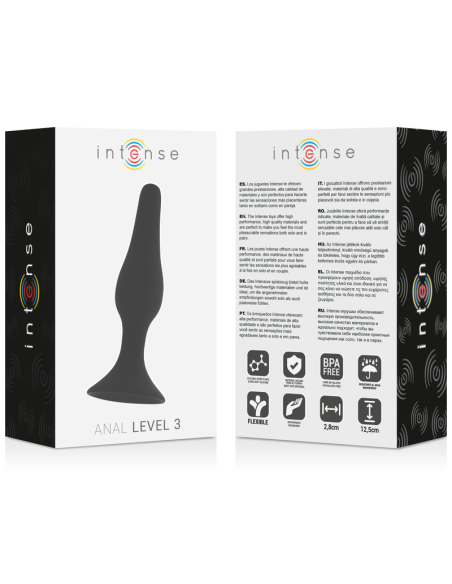 INTENSE - ANAL LEVEL 3 12.5CM NEGRO