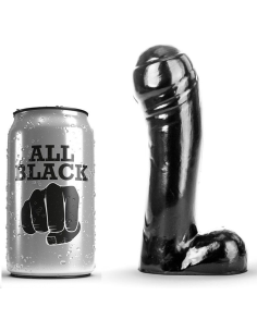 ALL BLACK - DILDO NEGRO 15 CM