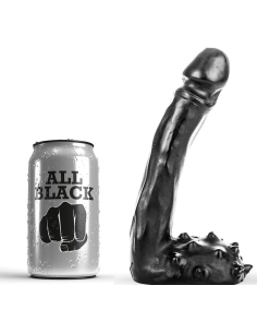 ALL BLACK - DILDO REALÍSTICO 19 CM