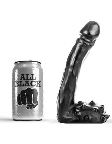 ALL BLACK - DILDO REALÍSTICO 19 CM