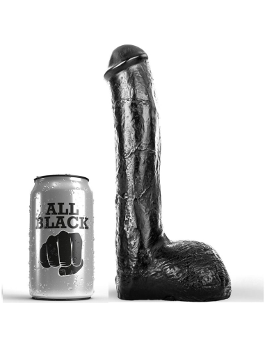 ALL BLACK - PENE REALÍSTICO ANAL 23 CM