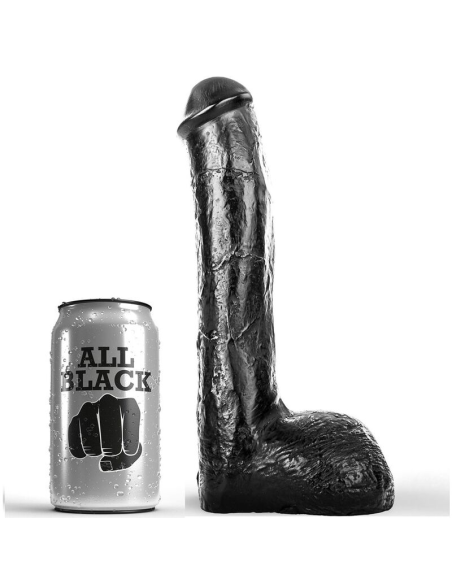 ALL BLACK - PENE REALÍSTICO ANAL 23 CM