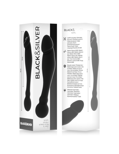 BLACKandSILVER - KARL DILDO ESTIMULADOR PUNTO G 18 CM