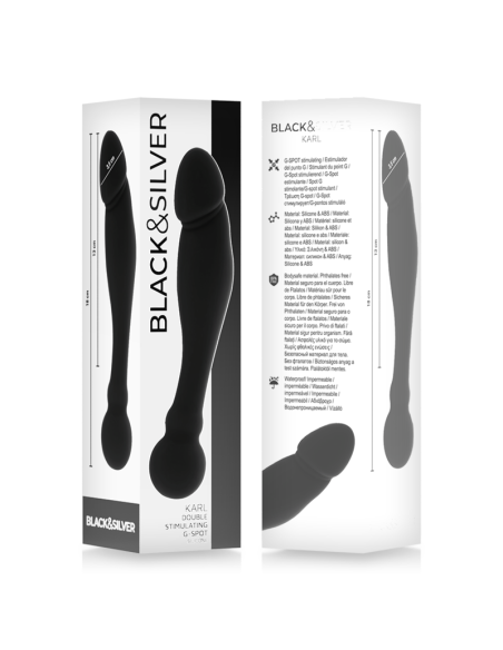 BLACKandSILVER - KARL DILDO ESTIMULADOR PUNTO G 18 CM