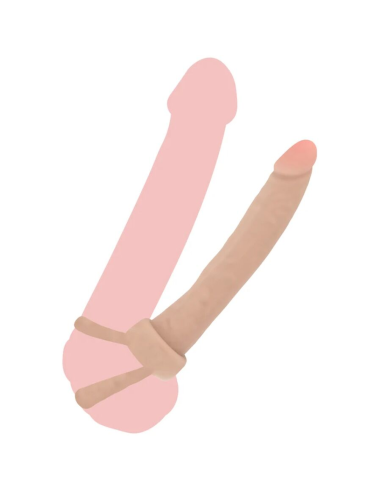 GET REAL - DOUBLE TROUBLE PENETRADOR ANAL SILICONA 16 CM