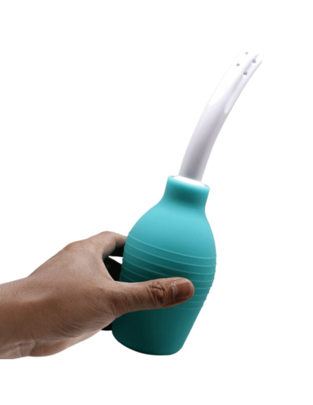 MR PLAY - PERA ANAL DUCHA DE GOMA AZUL