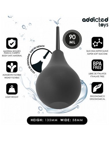 ADDICTED TOYS - LIMPIADOR ANAL DE VIAJE TALLA S 90 ML